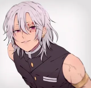 ✨ Tengen Uzui Demon Slayer Animé, Personnage, Fanart whatsapp sticker