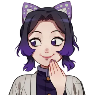 🦋 Shinobu Kocho Demon Slayer Anime, Fille, Personnage, Mignon, Sticker, Fanart, Demon Slayer, Shinobu Kocho telegram sticker