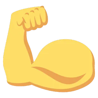 💪 bras, muscle, emoji, flexion, musculation, fort whatsapp sticker