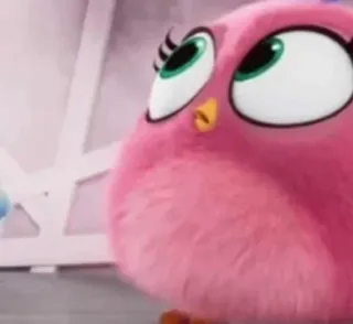 🧐 Stella Angry Birds стелла, angry birds, розовая птица, мультяшный персонаж, персонаж игры telegram sticker