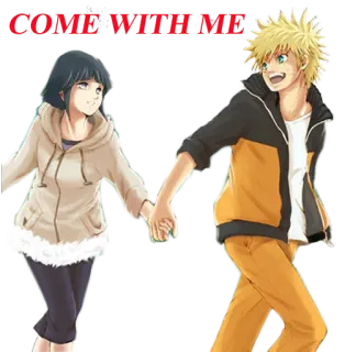 😍 Naruto COME WITH ME Anime, Naruto, Hinata, Romansa, Pasangan, Cinta, Ikut denganku telegram sticker
