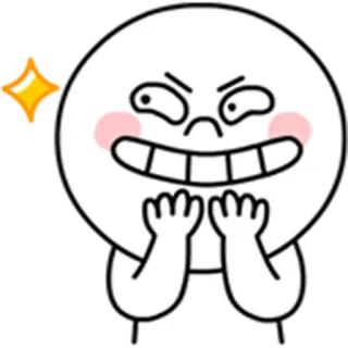 😬 การ์ตูน, อิโมจิ, สีหน้า, ตัวละคร, สติกเกอร์ telegram sticker