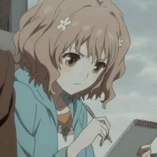 🖤 Anime, Dziewczyna, Rysunek, Szkicownik, Słodkie, Postać telegram sticker