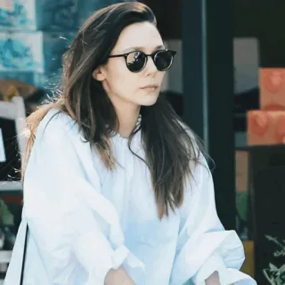 🌜 woman, sunglasses, portrait, fashion, style telegram sticker