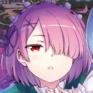 🍓 Ram Anime, Ram, Re:Zero, Waifu, Carino telegram sticker