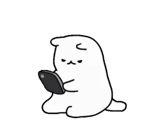 🙂‍↔️ mochi cat telegram sticker