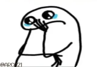 ⭐️ khóc, buồn, meme, Flork, cảm xúc telegram sticker