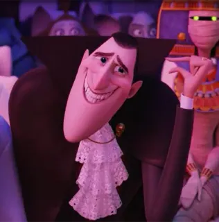 🤤 Dracula Hotel Transylvania Мультфильм, Анимация, Вампир, Монстр, Комедия, Дракула telegram sticker