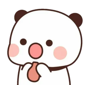 🐻 Panda, Niedlich, Tier, Cartoon, Emoji, Kawaii telegram sticker