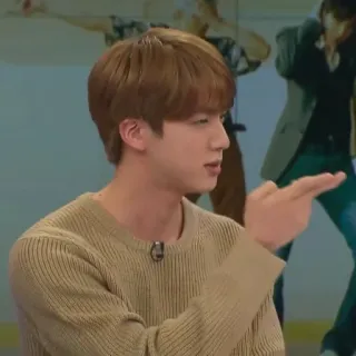 🐹 Jin kpop, sänger, asiatisch, idol, promi, mittelfinger telegram sticker