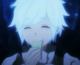 😊 Bell Cranel Is It Wrong to Try to Pick Up Girls in a Dungeon? Anime, Personaggio, Bell Cranel, DanMachi, Sorriso telegram sticker