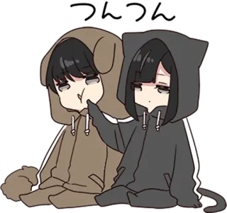 👈 つんつん anime, cute, tsuntsun, manga, characters, kawaii telegram sticker