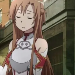 😌 Asuna Yuuki Sword Art Online Anime, Sword Art Online, Asuna, Yuuki, Postać, Dziewczyna Anime, Miecz telegram sticker