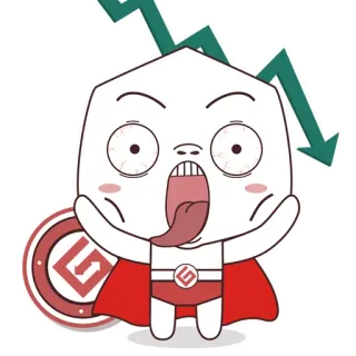 😲 Cartoon, Meme, Finanzen, Börsencrash, Figur, Negativer Trend telegram sticker