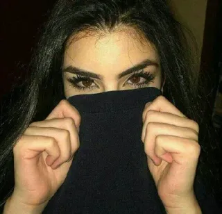 🙊 mulher, morena, menina, olhos, retrato, rosto, feminino telegram sticker