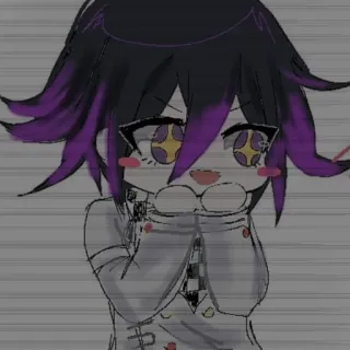🤩 Kokichi Oma Danganronpa V3 Anime, Kokichi Oma, Danganronpa, Danganronpa V3, Chibi, Charakter, Fanart telegram sticker