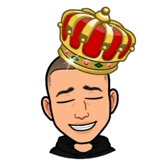 🌟 kartun, mahkota, avatar, orang, seni digital telegram sticker