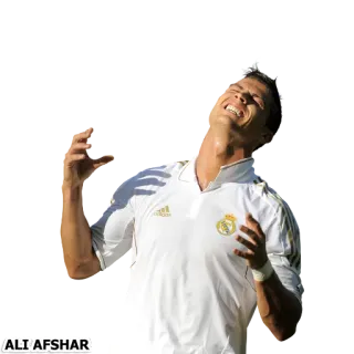 ⚽ ALI'AFSHAR Cristiano Ronaldo, Sepak bola, Pemain sepak bola, Atlet, Selebrasi telegram sticker