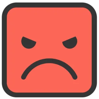 😡 enojado, molesto, furioso, frustrado, cara, expresión, rojo, disgustado telegram sticker