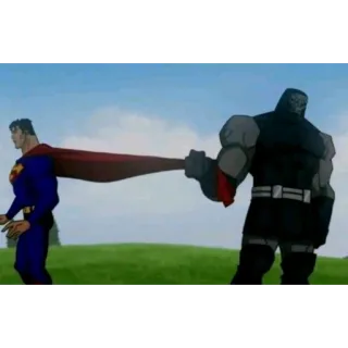 👏 Superman and Darkseid DC Comics whatsapp sticker
