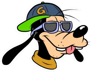 😎 Goofy disney, kartun, topi, kacamata hitam whatsapp sticker