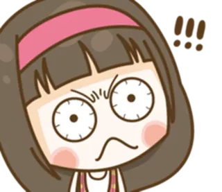 👿 agacé, en colère, irrité, exaspéré, personnage de dessin animé, expression telegram sticker