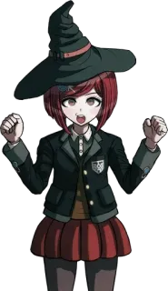🪄 Himiko Yumeno Danganronpa V3: Killing Harmony anime, magic, witch, character, fanart telegram sticker