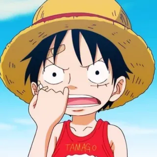 Monkey D Luffy by @iLUC1E telegram stickers