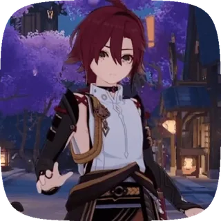 😱 Shikanoin Heizou Genshin Impact アニメ, ゲーム, 原神, 鹿野院平蔵, キャラクター telegram sticker