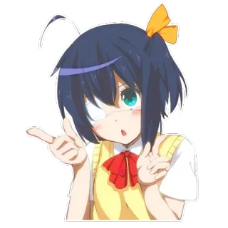 😏 аниме, девушка, милый, персонаж whatsapp sticker