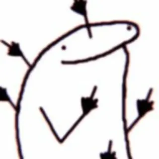 🖕 middle finger, offensive, rude, cartoon, sticker, flipping the bird, insult whatsapp sticker