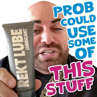 🍌 PROB COULD USE SOME OF THIS STUFF смазка, комедия, юмор, для взрослых whatsapp sticker