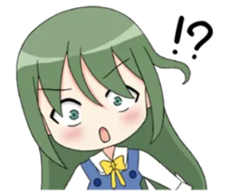 😮 Anime, Chibi, Cartoon, Süß, Mädchen, Kawaii telegram sticker