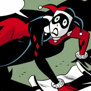 📎 Harley Quinn Harley Quinn, DC Comics, Superschurke, Comicfigur, Weibliche Figur, Clown, Joker telegram sticker