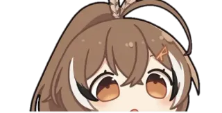 😶 Anime, Mono, Dibujos animados, Vtuber, Chica telegram sticker