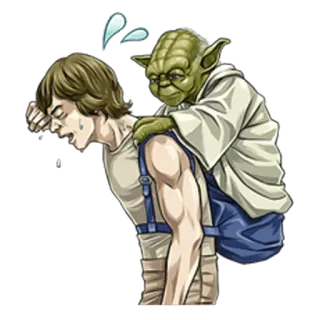 Star Wars - Yoda  (LINE) telegram stickers