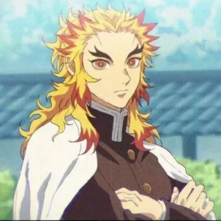 🔥 Rengoku Demon Slayer anime, demon slayer, rengoku, character, manga whatsapp sticker