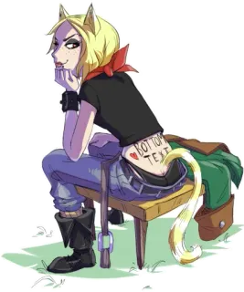 😏 BOTTOM TEXT Catgirl, Anime, Dibujos animados, Pin-up, Picante, Humor whatsapp sticker