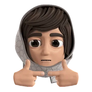 🥺 Émoji, Mème, Personnage, Portrait, 3D, Art numérique telegram sticker