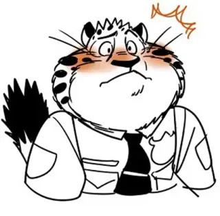 😳 Clawhauser Zootopia Clawhauser, Zootopia, police, leopard, cartoon, sticker telegram sticker