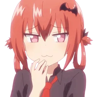 😏 Satania Gabriel DropOut anime, manga, cartoon, demon, satania, gabriel dropout telegram sticker