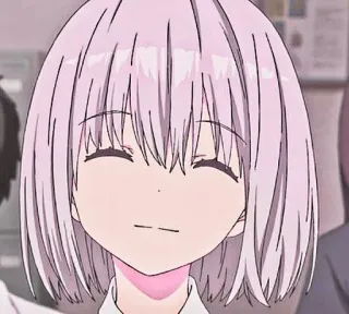☺️ Anime, Chica, Lindo, Feliz, Sonrisa, Animación telegram sticker