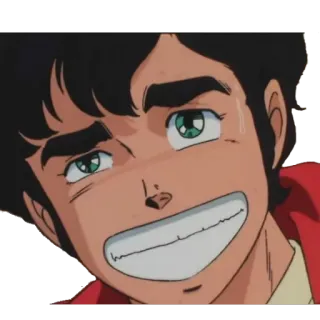 😏 аниме, манга, улыбающийся, счастливый, мультфильм telegram sticker