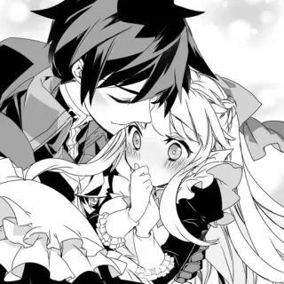🫂 Anime, Manga, Romantiek, Stel, Schattig, Illustratie telegram sticker