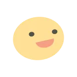 😀 smile, happy, emoji, yellow, face whatsapp sticker