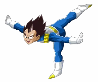 😅 Vegeta Dragon Ball Z vegeta, dragon ball z, anime, martial arts, sticker telegram sticker