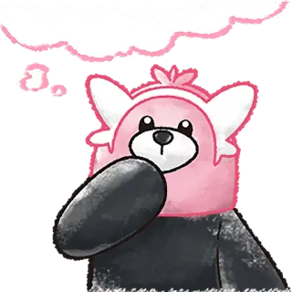🤔 Bewear Bewear, Pokemon, cartoon, mammal, animal telegram sticker