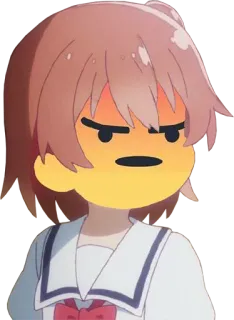 😡 angry, anime, frustrated, expression, cartoon telegram sticker