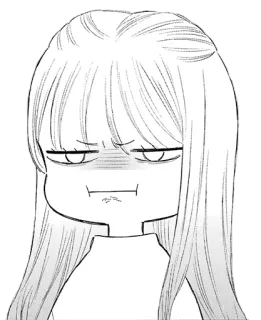 😠 angry, annoyed, anime, manga, facial expression, character telegram sticker