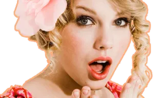 😳 Taylor Swift Taylor Swift, penyanyi, bintang pop, selebriti, bunga, rambut pirang, musik telegram sticker